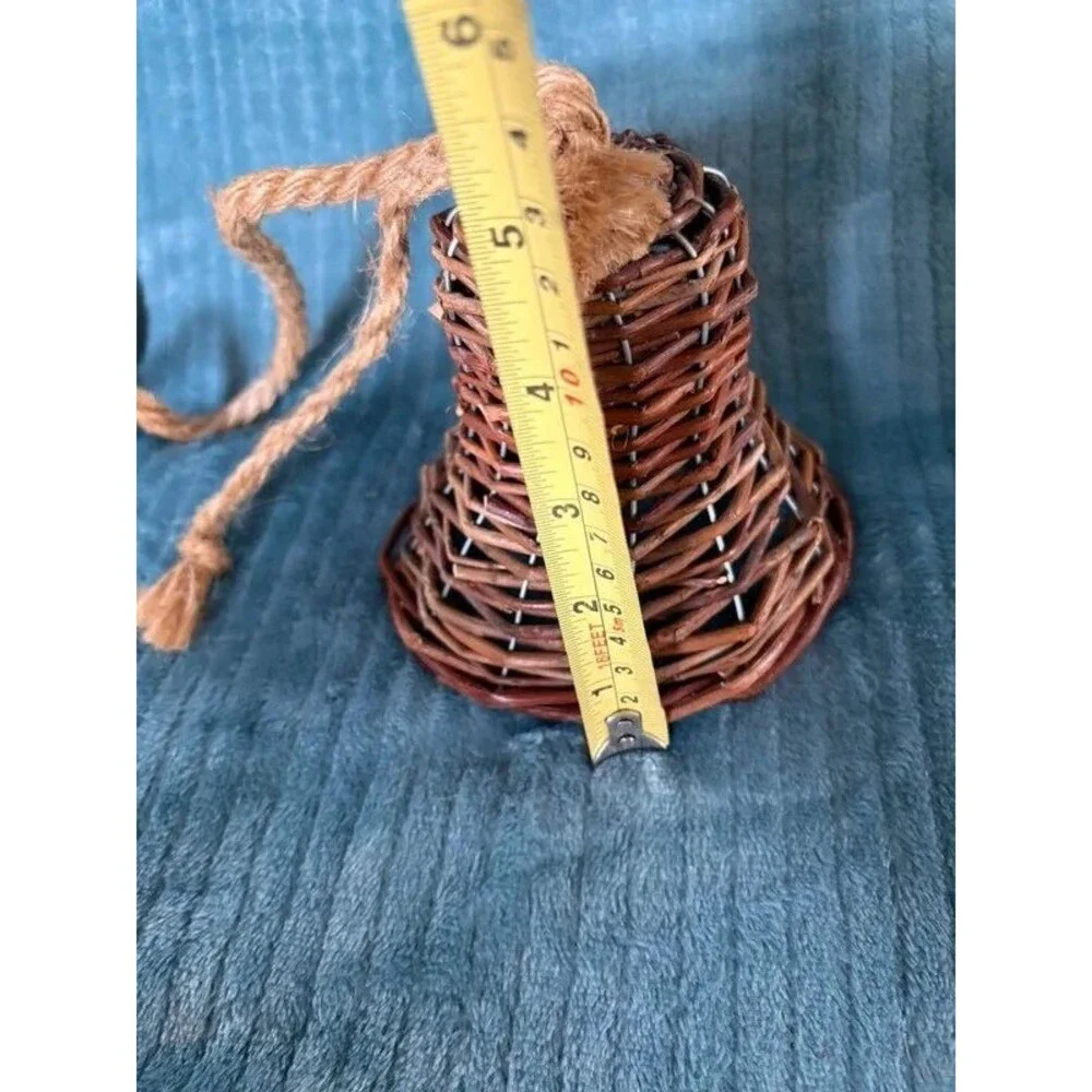 Rustic Grapevine Wicker Hanging Bell Farmhouse Decoration